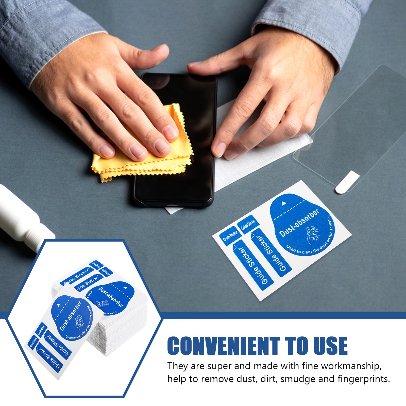 200pcs LCD Screen Dust Removal - Dust Removal Sticker review and price