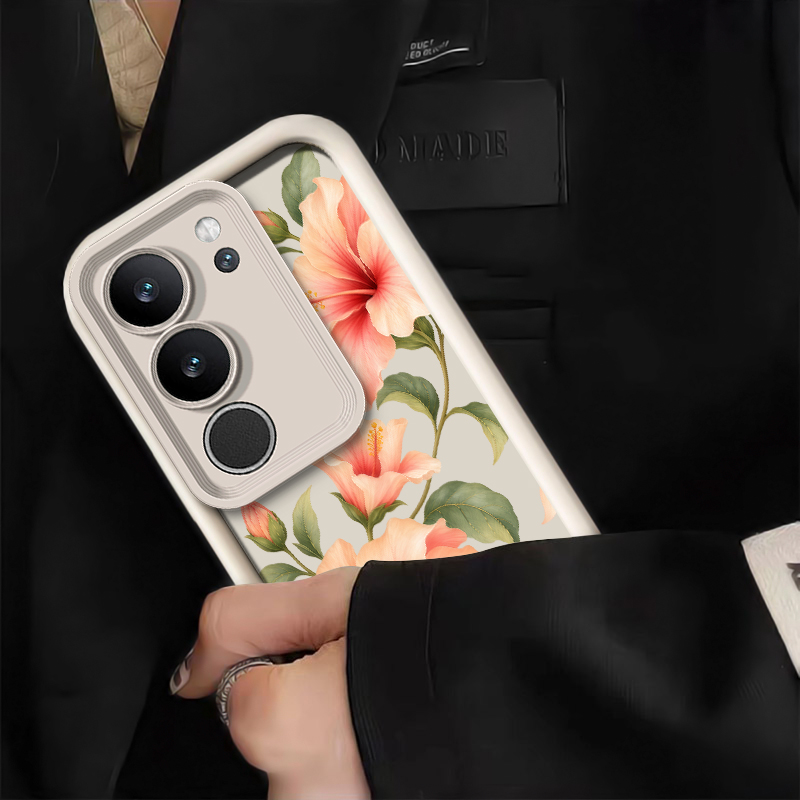 Cute Pink Lily Pattern Phone C - Vivo X200 review and price