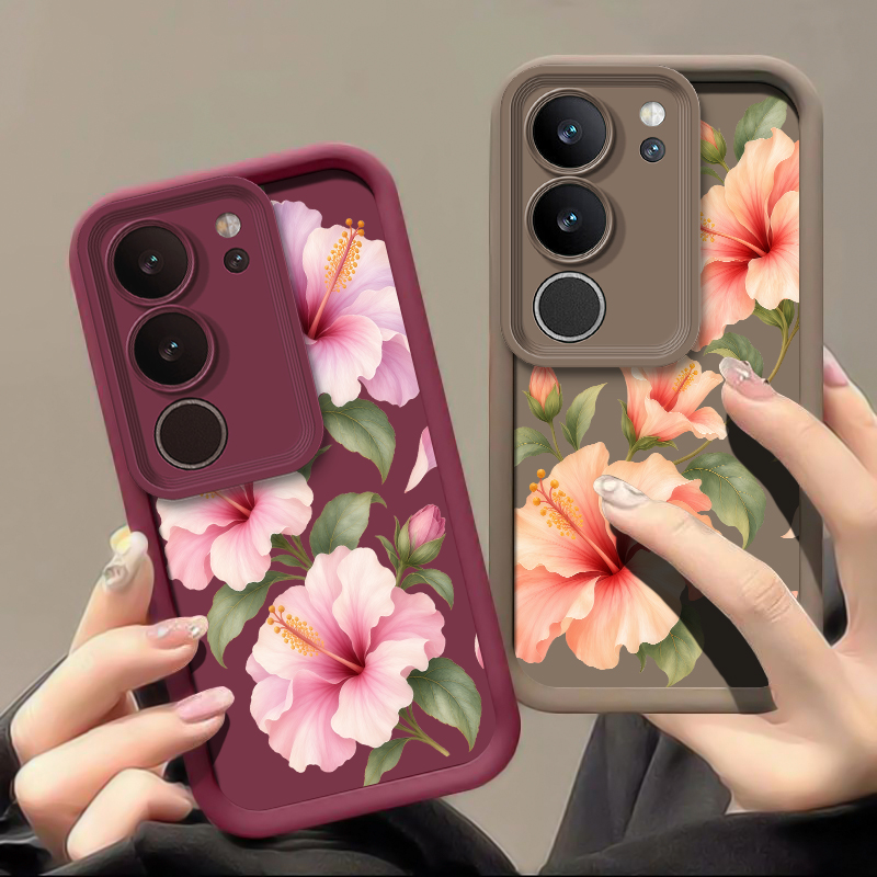 Cute Pink Lily Pattern Phone C - Vivo X200 review and price