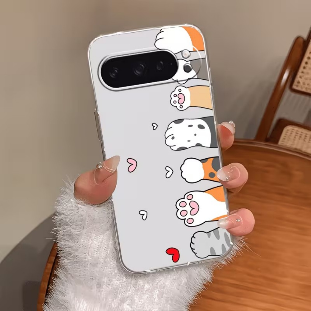 Cartoon Cat Paw Print Crystal  - Google Pixel 9 Pro review and price
