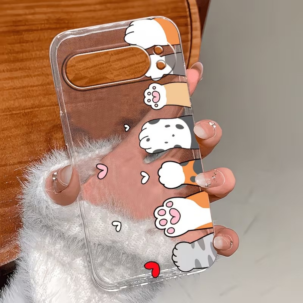 Cartoon Cat Paw Print Crystal  - Google Pixel 9 Pro review and price