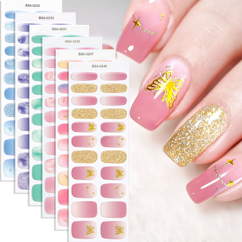 No UV Lamp Semi Cured Gel Nail - Full Cover Adhesive review and price
