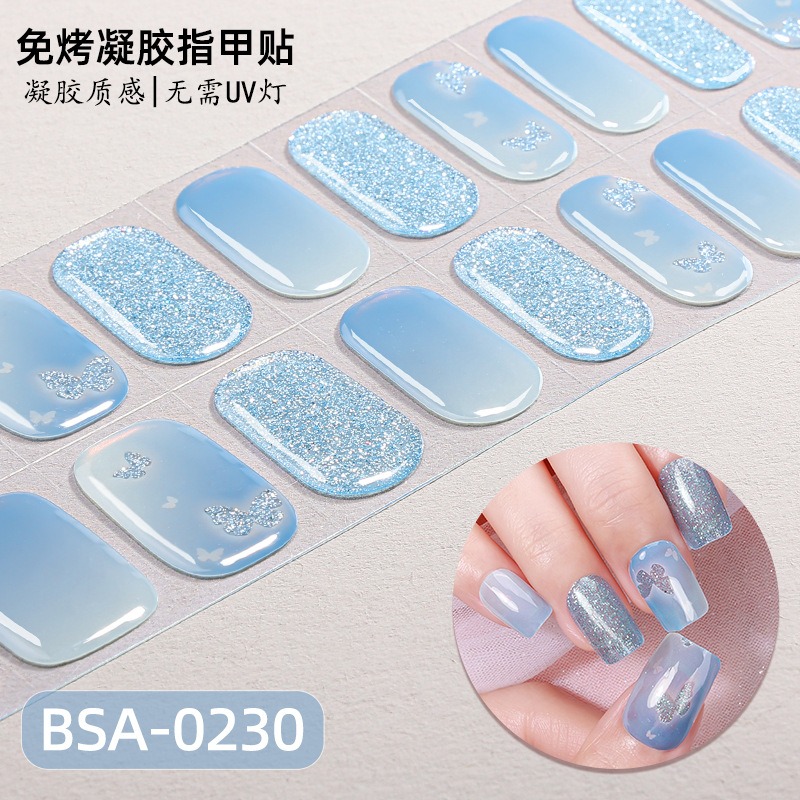 No UV Lamp Semi Cured Gel Nail - Full Cover Adhesive review and price