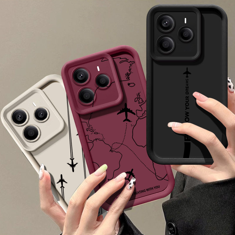 Airplane Route Pattern TPU Pho - Xiaomi Redmi Note 14 review and price